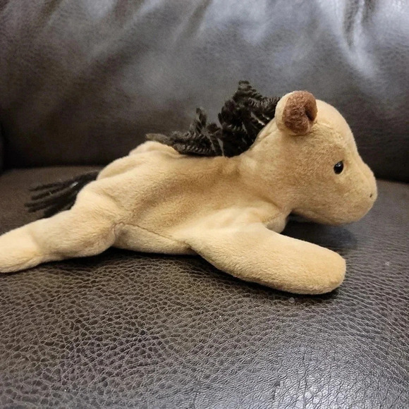 TY Beanie Baby - DERBY the Horse (with star) (8 inch) September 16, 1995 - Picture 6 of 9